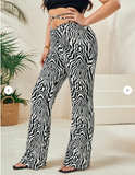 Zebra Striped Pants with CrissCross String